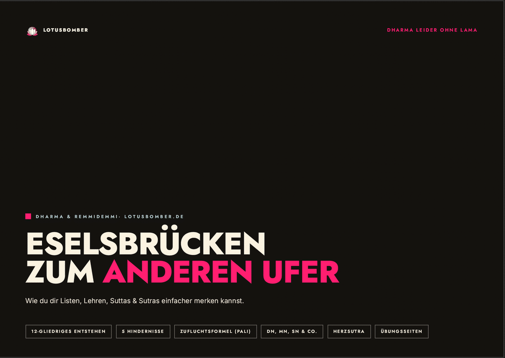 Cover des gratis PDF "Mnemotechniken für den Dharma"